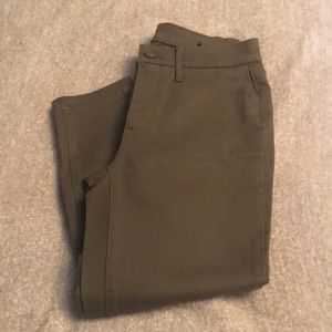 Talbots 2P olive high waist jegging crop neverworn